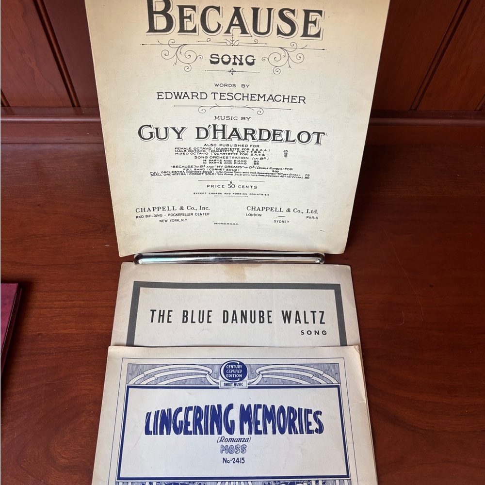 Vintage Sheet Music Collection The Blue Danube Waltz Song PIANO